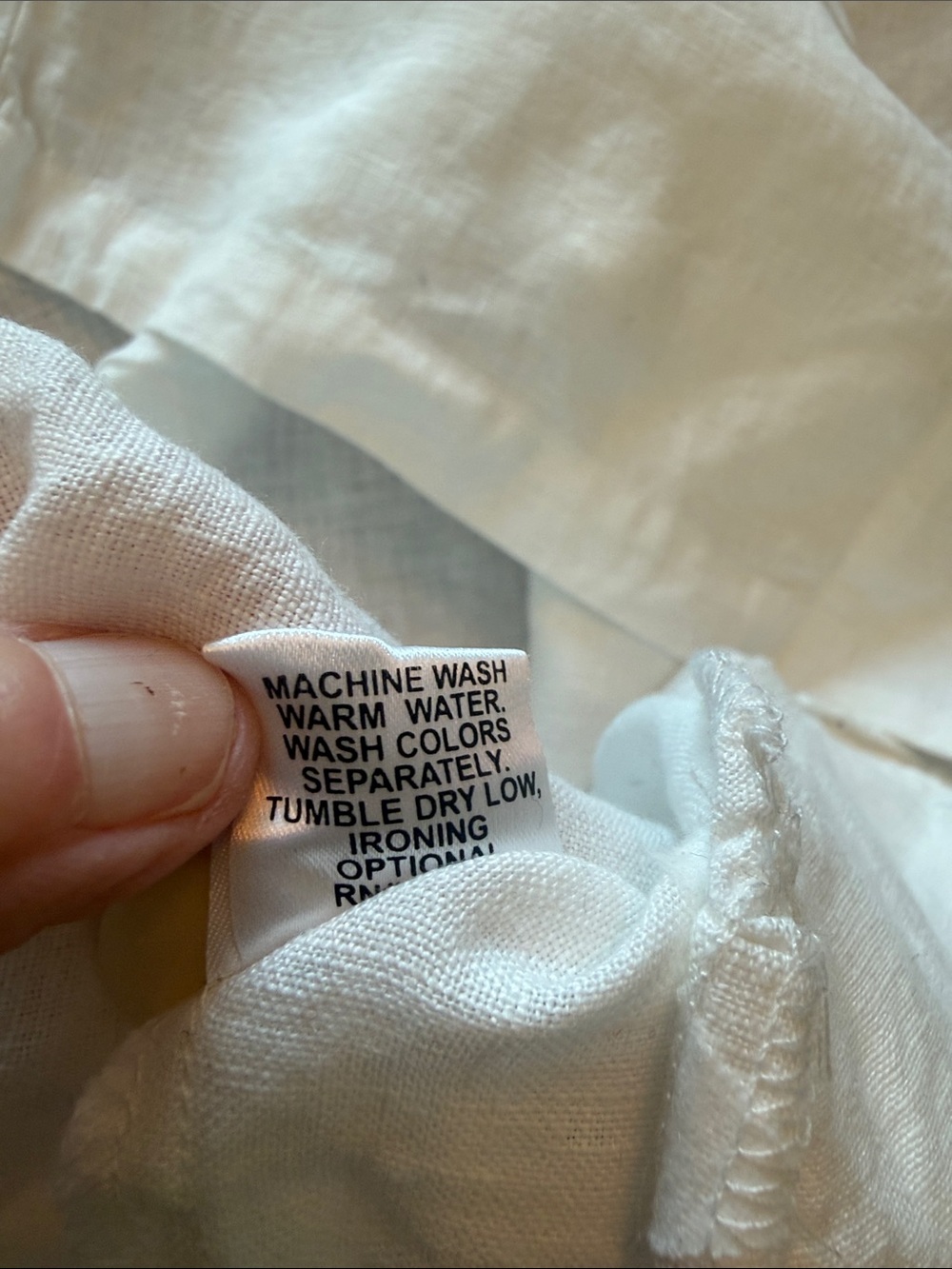 NWOT Flax White Linen Button-Front V-Neck Jacket– small (371) - Picture 9 of 12